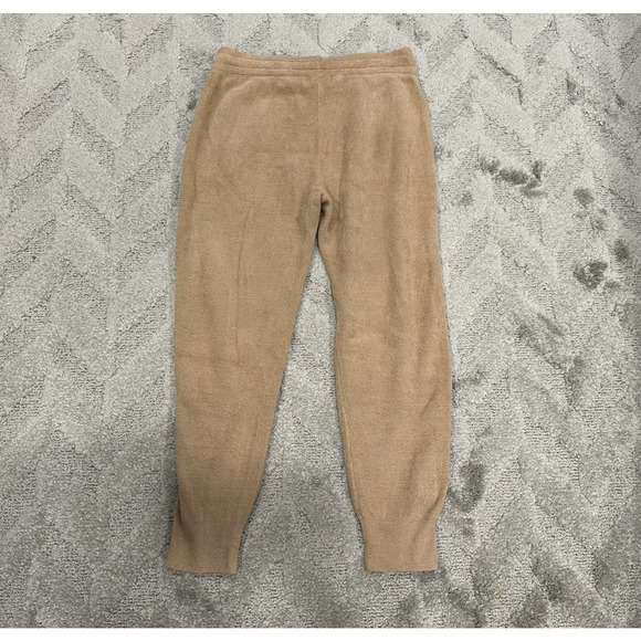 Barefoot Dreams Cozy Chic Ultra Lite Dropped Seam Jogger Pants Soft Camel Medium - Picture 7 of 8